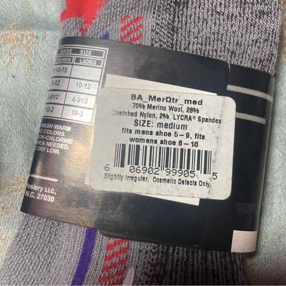 4pc Lot Merino Socks Irregulars (+Coolmax?) by Stone Mountain, SamSox, Rei Co-Op - Picture 6 of 11